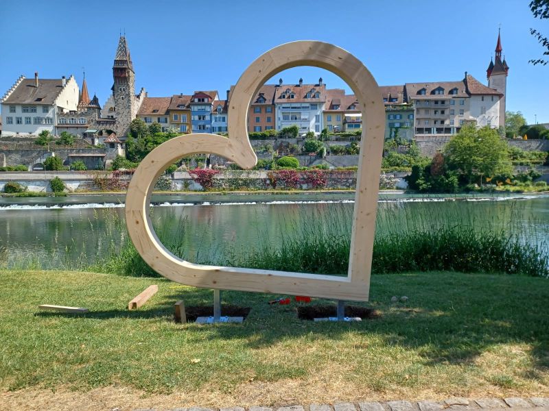 Foto eines soeben montierten Foto-Points Foto eines soeben montierten Foto-Points
