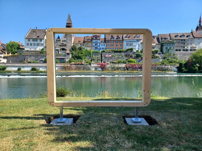 Foto eines soeben montierten Foto-Points Foto eines soeben montierten Foto-Points