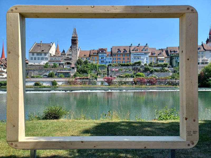 Foto eines soeben montierten Foto-Points Foto eines soeben montierten Foto-Points