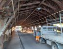 Foto eines Werkhof-Fahrzeugs auf der Holzbrücke Bremgarten Foto eines Werkhof-Fahrzeugs auf der Holzbrücke Bremgarten