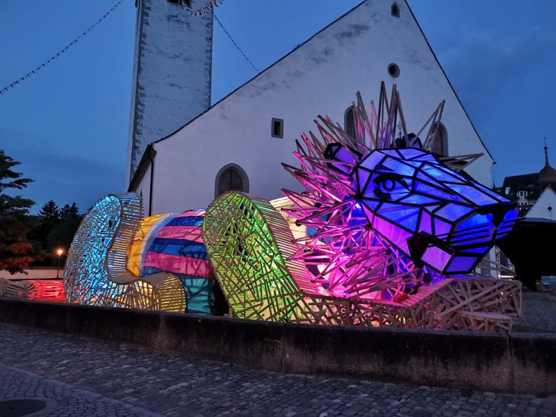 Foto der Leuenskulptur Foto der Leuenskulptur