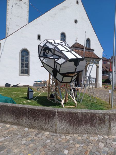Foto eines Teils der Leueskulptur Foto eines Teils der Leueskulptur